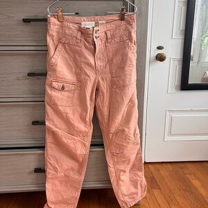 Anthropologie dusty pink Cargo Pants